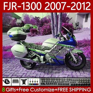 Yamaha FJR-1300 FJR1300A FJR Silvery Blue 1300 A CC 2001-2012 Kartaları 108no.125 FJR-1300A 2007 2008 2009 2010 2011 2012 FJR1300 07 08 09 10 11 12 OEM Fairing