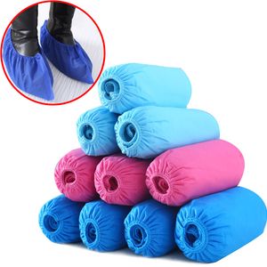 100pcs / set Protezione ambientale Sundrati per scarpe monouso Copertura scarpe traspirante Prova antipolvere Beni per la casa antiscivolo