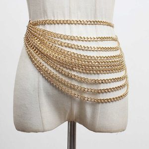 Необычный длинный пояс с металлической цепочкой и раздельным соединением для женщин, новая мода, универсальная весна-осень 2021