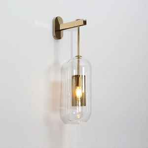 Настенная лампа постмодернистского коридора прихожая вилла клуб эль -модель модельной комнаты стекло стекло