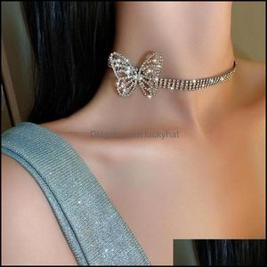 Chokers Kolye kolyeler Jewelrychokers moda, matkap kelebek kolye kısa para w ayarlamak için bireysel karakteri abartıyor