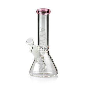 8 Zoll Shisha Glas Rauchen KT Bong Becherboden klare kleine Wasserpfeife bunter Mund Großhandelspreis 14 mm weibliches Gelenk und Schüssel