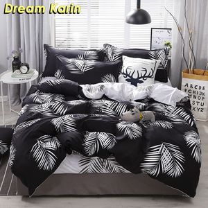 Nordic Semplice Biancheria da letto Set di copripiumino Adulto Set da letto Bedclothes Biancheria da letto Lenzuola Single Double Queen King Size Qulit Covers 240/220 210315