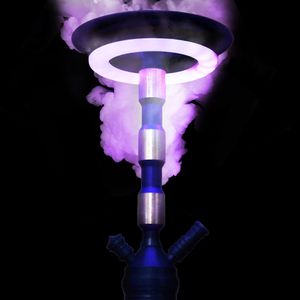 Premium LED Shisha Halka Lambası Işık Mıknatıs Uzaktan Kumanda ile Adsorpsiyon Cachimba Nargile Işıkları ...