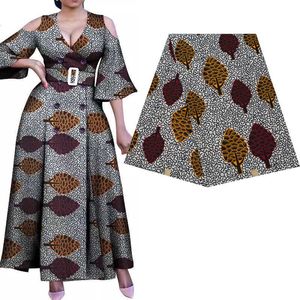 Ankara Afrika Baskılar Polyester Kumaş Gerçek Balmumu Tissu Patchwork Elbise Dekorasyon Yapıt DIY Kalite Noel Pagne 210702