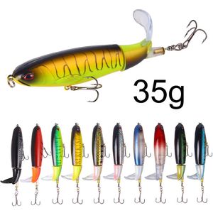 140mm/35g water Lures Soft Rotating Tail Fishing Lure Artificial Hard Bait Pencil Tackle Baits