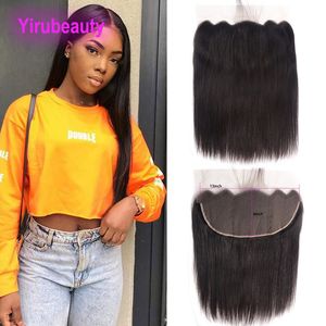 Peruvian Human Hair Lace Frontal 13*6 Straight Body Wave Wholesale 5 PCS 13X6 Lace Frontal With Baby Hair 14-24"