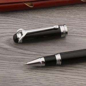 Ballpoint Pens High Quality 710 Ball Point Metal Tauren Черный Серебристый Канцтовары Школьники Студент Офис Роллербол Чернила