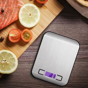 Stainless Steel Digital Kitchen Scales 10kg/5kg Electronic Precision Postal Food Diet Scale for Cooking Baking Measure Tools Acc 210312