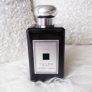 Perfume de luxo 100ml Veludo Rosa Oud Myrrh Tonka Tuberose Angelica Colónia Intenso Longo Durando com bom cheiro entrega rápida