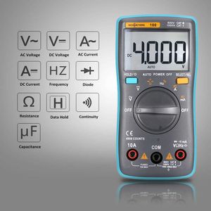 LCD Dijital Multimetre DMM Dedektörü DC AC Voltaj Voltmetre OHM Metre Akım Direnç Diyot Kapasitans Frekans Görevi Ampermetre Test Cihazı