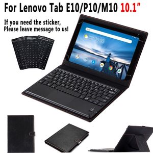 TouchPad Keyboard Case for Lenovo Tab E10 TB-X104F P10 TB-X705F M10 TB-X605F Smart Leather Cover Detach Keyboard+Stylus Pen