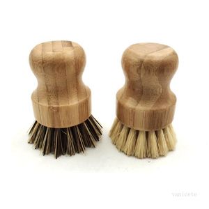 Palm Post Wash Brush деревянные круглые мини-блюдо кисть натуральный скраб щетка прочный скруббер короткий ручка чистящие блюда T500495