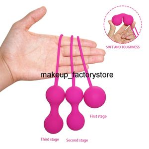 Masaj Manyetik Güvenli Akıllı Vajinal Silikon Kegel Topları Dumbbell Küçülen Topu Samimi Seks Oyuncakları Kadınlar Için Pussy Sıkın Makinesi