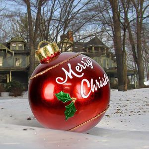 Украшение вечеринки ПВХ надувные игрушки Рождественские мячи Год подарок рождественские украшения Hristmas для дома на открытом воздухе 60 см дерево