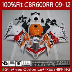 OEM Bodys Honda CBR 600 CBR600 F5 RR CC 09-12 Karoser 69no.10 CBR 600RR CBR600RR 09 10 11 12 CBR600F5 2009 2010 2011 2012 600CC Enjeksiyon Kalıp Perakende Turuncu Respol