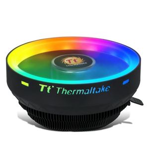 Thermaltake UX100 COOMER COOLER 5V материнская плата ARGB синхронизация 16,8 миллиона цветов 15 адресуемых светодиодных Intel / AMD универсальный гнездо Гидравлический подшипник 65WCL-P064-AL12SW-A