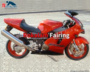 Kawasaki Ninja ZX 12R 00 01 ZX-12R ZX12R 2000 2001 Fulling Motobike Fairings (Enjeksiyon Kalıpları) için Tam Kırmızı Motosiklet Parçaları