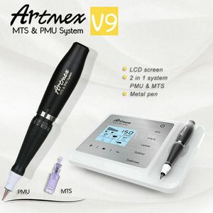 Artmex V9 Microblading Kit Digital PMU MTS Permanent Makeup Tattoo Machine Micro Blading Pen Eyebrow Eyeliner Lips Micropigmentation Device