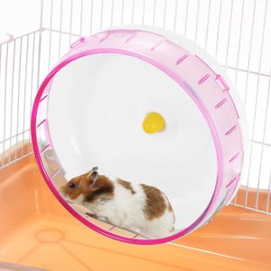 Küçük hayvan evcil hayvan oyuncak hamster fareleri gerbil sıçan egzersiz haddeleme tekerleği sessiz spinner run disk oyuncakları