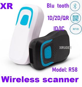 Çok İşlevli 2 1 Temassız RFID Akıllı Kart Okuyucu Mavi-Diş RFID Kimlik / IC 13.56 M / 125 KHZ Kart Okuyucu Kablosuz Barkod Tarayıcı Barkod Desteği Android ve iPhone