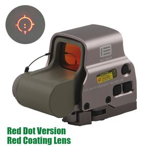 558 Olografico Red Dot Scope Red Coating Lens Tactical Hunting Rifle Sight Reflex T-dot Ottica con attacco 20mm Costruzione in lega di alluminio