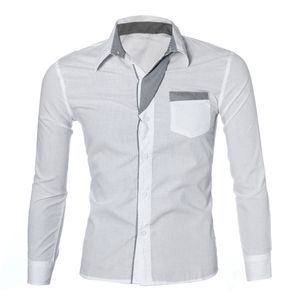 Fashion Formal Shirts For Men Long Sleeve Stand Collar White Vintage Shirt Men Fitness Clothing Camisa Social Masculina