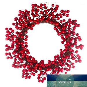 Dekoratif Çiçekler Çelenkler Noel Kırmızı Berry Çelenk Noel Kapı Duvar Asılı Garland Dekor Süs Gifts1 Fabrika Fiyat Uzman Tasarım Kalitesi Son Stil