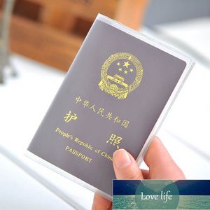 Travel Waterproof Dirt Passport Holder Cover Wallet Transparent Matte PVC ID Business Credit Holer Pouch