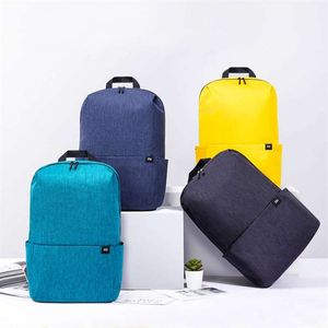 Orijinal Xiaomi Sırt Çantası 20L Mi Küçük Sırt Çantası Erkek Kadın Spor Çantası 15.6 inç Laptop Sırt Çantası Rahat Okul Çantası Bırak 210929