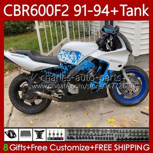 Bodywork + Tankı Honda CBR 600 F2 CC 91-94 Vücut 600FS 600F2 CBR600 FS CBR600F2 91 92 93 94 CBR600F2 91 92 93 94 CBR600-F2 600CC CBR600FS 1991 1992 1993 1994 Fairing Graffiti Mavisi