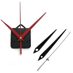 Стеновые часы DIY Творческий кварцевый механизм часов с металлическим черным красным белым серебристы