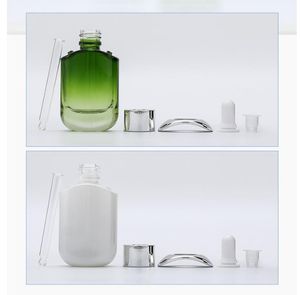 30 ml Beyaz Yeşil Cam Damlalık Şişe Boş Parfüm Örnek Tüpler Uçucu Yağ Reaktif Doldurulabilir Şişe GGA4637