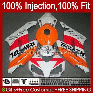 Honda CBR 1000 CBR1000 RR CC 04-05 Vücut 52NO.128 CBR 1000RR 1000CC CBR1000RR 04 05 Çizim Repsol Beyaz CBR-1000 2004 2005 Enjeksiyon Kalıp Kalıcı Kiti Için OEM Fuarları