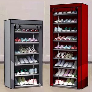 Clothing & Wardrobe Storage Multi-layer Shoe Cabinet Entryway Space-saving Organizer Stand Home Furniture Rack Dust-proof Assembled Shelf