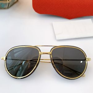 2021 Design Personalizado Metal Espelho Inner Quadro Sol óculos de sol delicados para homens e mulheres Ultra Light Slin óculos CT0242