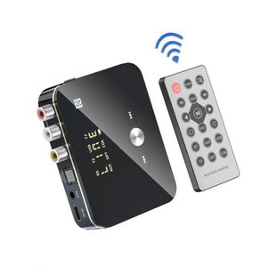 Trasmettitori Bluetooth Ricevitore audio RCA APTX LL 3.5mm AUX Jack Music Adattatore wireless con microfono NFC per altoparlanti auto ON / OFF automatico