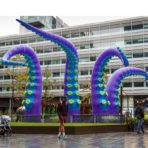 Cadılar bayramı dekorasyonu için uygun fiyat şişme ahtapot kol bacak ile dev şişme ahtapot tentacles