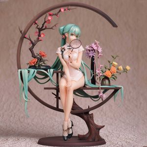 Anime Vocaloid Cheongsam Seksi Rakamlar PVC Action Figure Oyuncak Güzellik Kız Yetişkin Heykeli Koleksiyonu Model Bebek Hediyeler Rakamlar Kızlar Karikatür Oyuncaklar Q0722