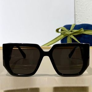 Мужские или женские квадратные солнцезащитные очки 999 Fashion Classic Big Frame Black Mens Sun Glasses Широкие храмы с бамбуковым письмом дизайн клуб Party Box UV400