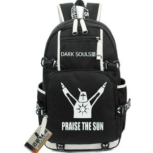 Dark Souls backpack Praise The Sun daypack school bag III Game packsack Print rucksack Casual schoolbag Computer day pack