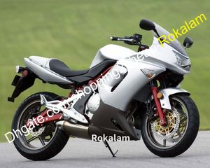 Kawasaki ER-6F Ninja 650R ER 6F Spor Gümüş Motosiklet Motosikletleri için Moto Shell Fairing ER6F 06 07 08 2006 2007 2008 (Enjeksiyon Kalıplama)