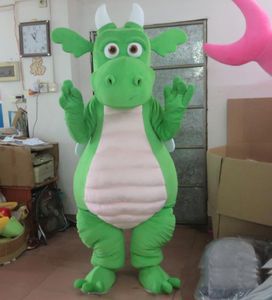 2021 скидка на фабрике Salean Green / Purple Dragon Trascot Costume с крыльями для взрослых для ношения для продажи