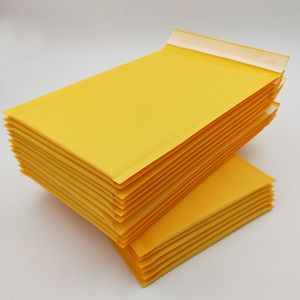 18*23+4cm Sarı Kağıt ve Kabarcık Sarma Posta Çantaları Zarf Teslimat Plastik Paketleme Çantası Ekspres Paket Çöpleri