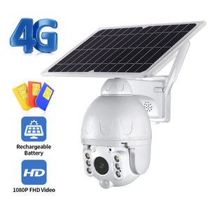 Shiwojia 4g / Wifi Düşük Güç Güneş Kamera 1080 P HD İki Yönlü Ses Ses Alarm Güneş Paneli Açık İzleme Su Geçirmez Kamera - WiFi