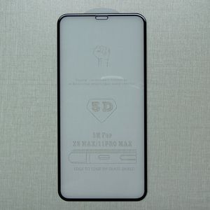 5D Полный клей 9H Закаленное стекло Полный охват Защитная пленка для iPhone X XR 11 Pro Max 12 13 с розничной упаковкой