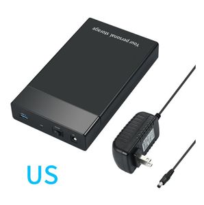 New High Speed 2.5Inch 3.5Inch USB3.0 SATA 1153E Hard Disk Drive Box External HDD Enclosure Case with Power Adapter Accessories