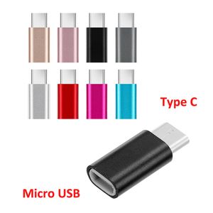 Cep Telefonu Adaptörü Mikro USB USB C Adaptörü Xiaomi Huawei Adaptörler Için MikroousB Bağlayıcı USB Tipi C
