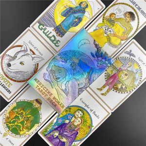 Trends Medicine Woman Tarot Cards Prophecy Divination Deck English Version Entertainment Board Game love 5L78