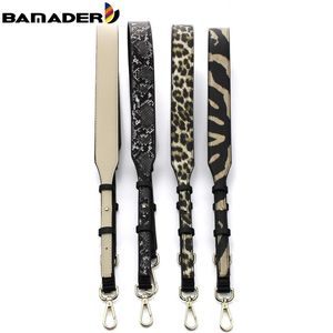 Çanta Parçaları Aksesuarlar Bamader Ayarlanabilir kayış leopar yılan desen omuz crossbody kadın deri